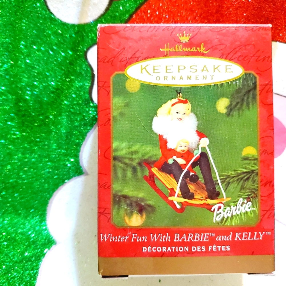 2000 Hallmark Barbie Christmas Ornament Vintage